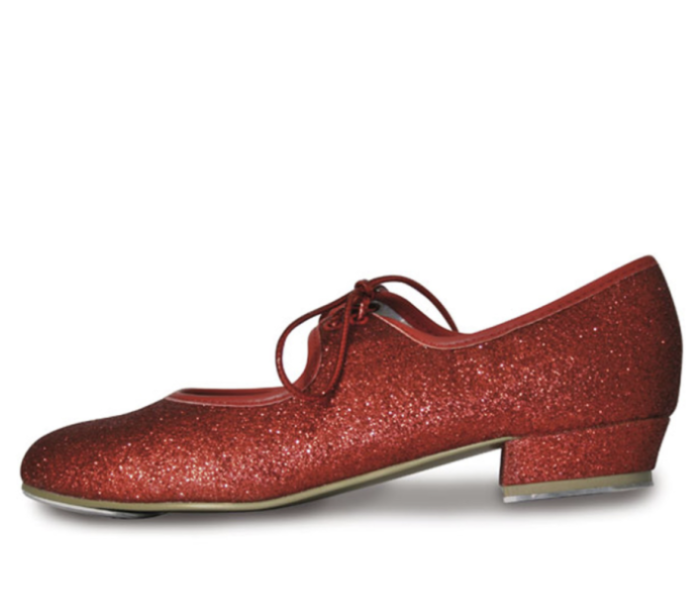 DOROTHY RED GLITTER TAP SHOES