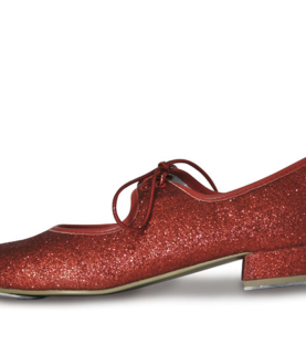 red glitter tap shoes