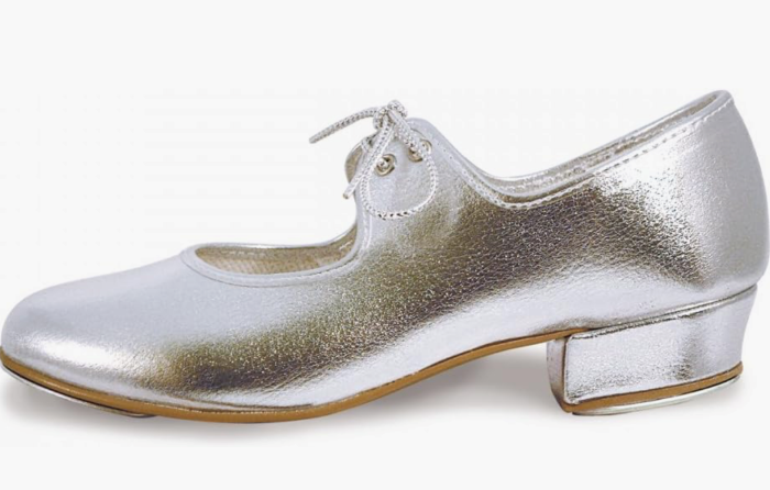 silver pu tap shoe rv