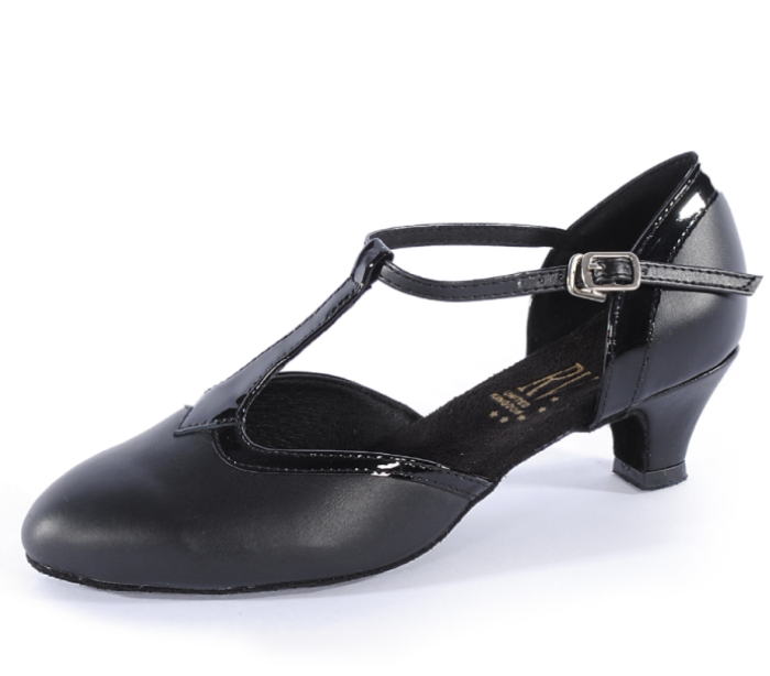 FREYA WIDE BLACK FITTING LADIES BALLROOM SHOE *ONLINE EXCLUSIVE