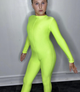 WENDY FLUORESCENT YELLOW CATSUIT FREESTYLE