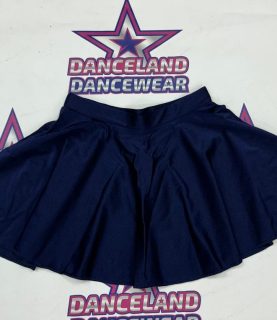 NAVY CIRCULAR LYCRA SKIRT