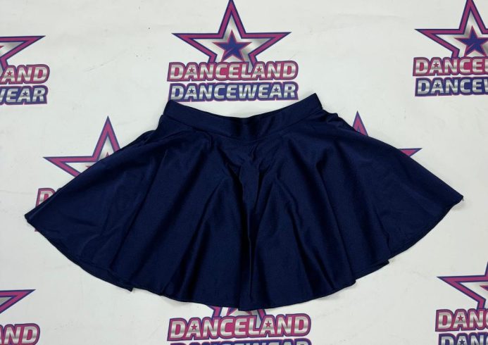 NAVY CIRCULAR LYCRA SKIRT