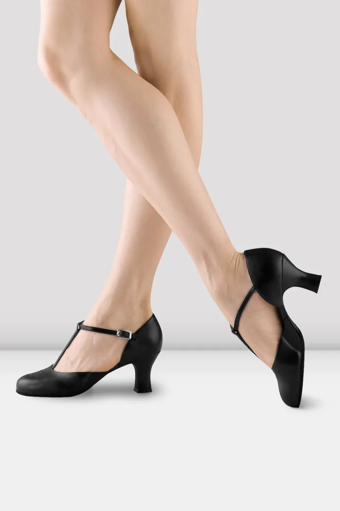 BLOCH SPLITFLEX TBAR BLACK CHARACTER SHOE S0390L