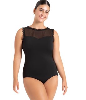 CAPEZIO WHISPERING WAVES BLACK LEOTARD 12097W BLACK ONLY