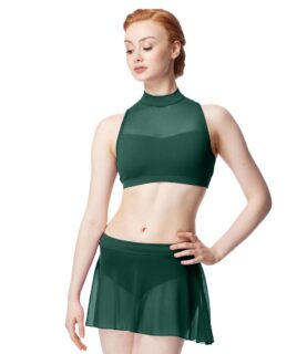 LULLI DENIZE MOCK NECK CROP TOP LUB379